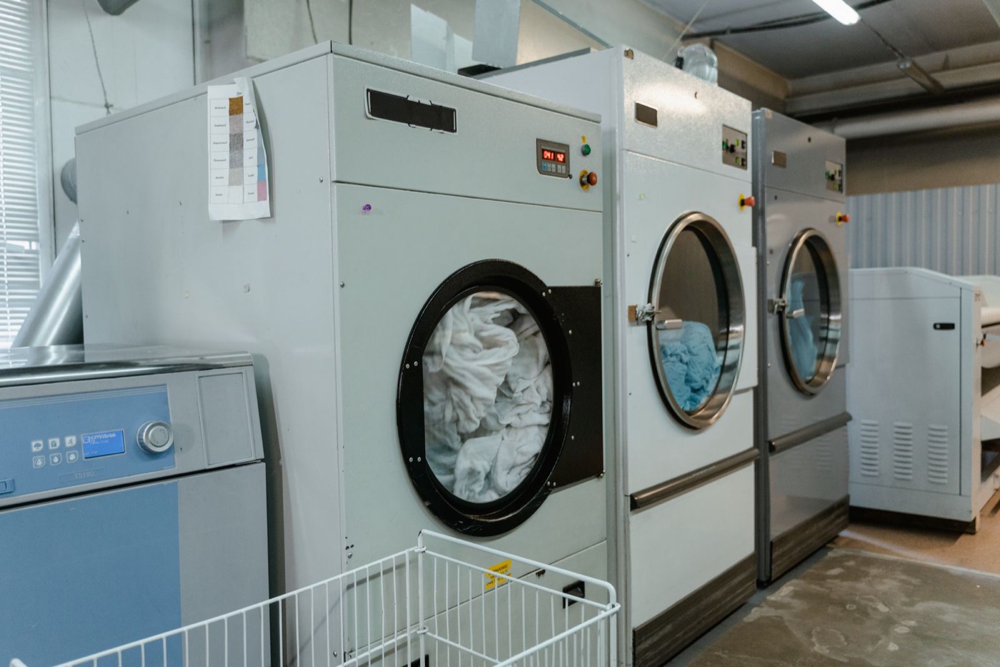 Industrial laundry machines